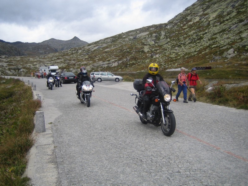 Ankunft St. Gotthard Pass